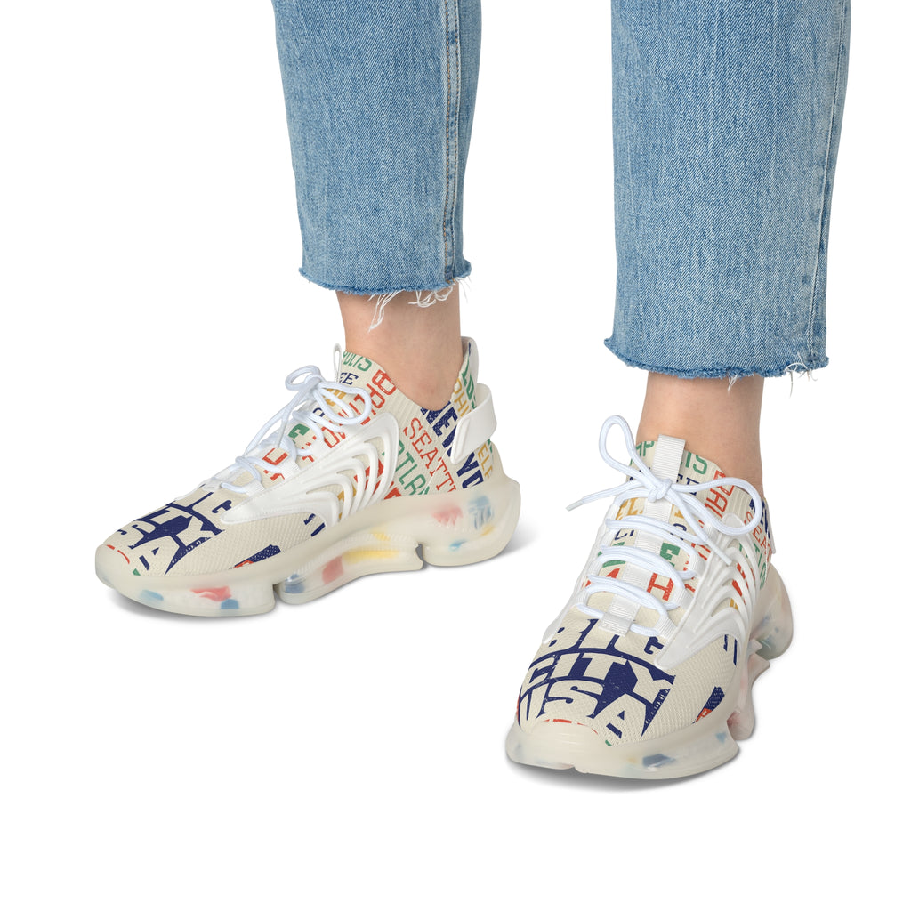 Women's Mesh Sneakers: "Big City "