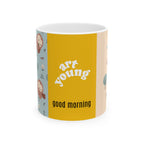 Whimsical Owl Ceramic Mug - Good Morning "Art for Kids"