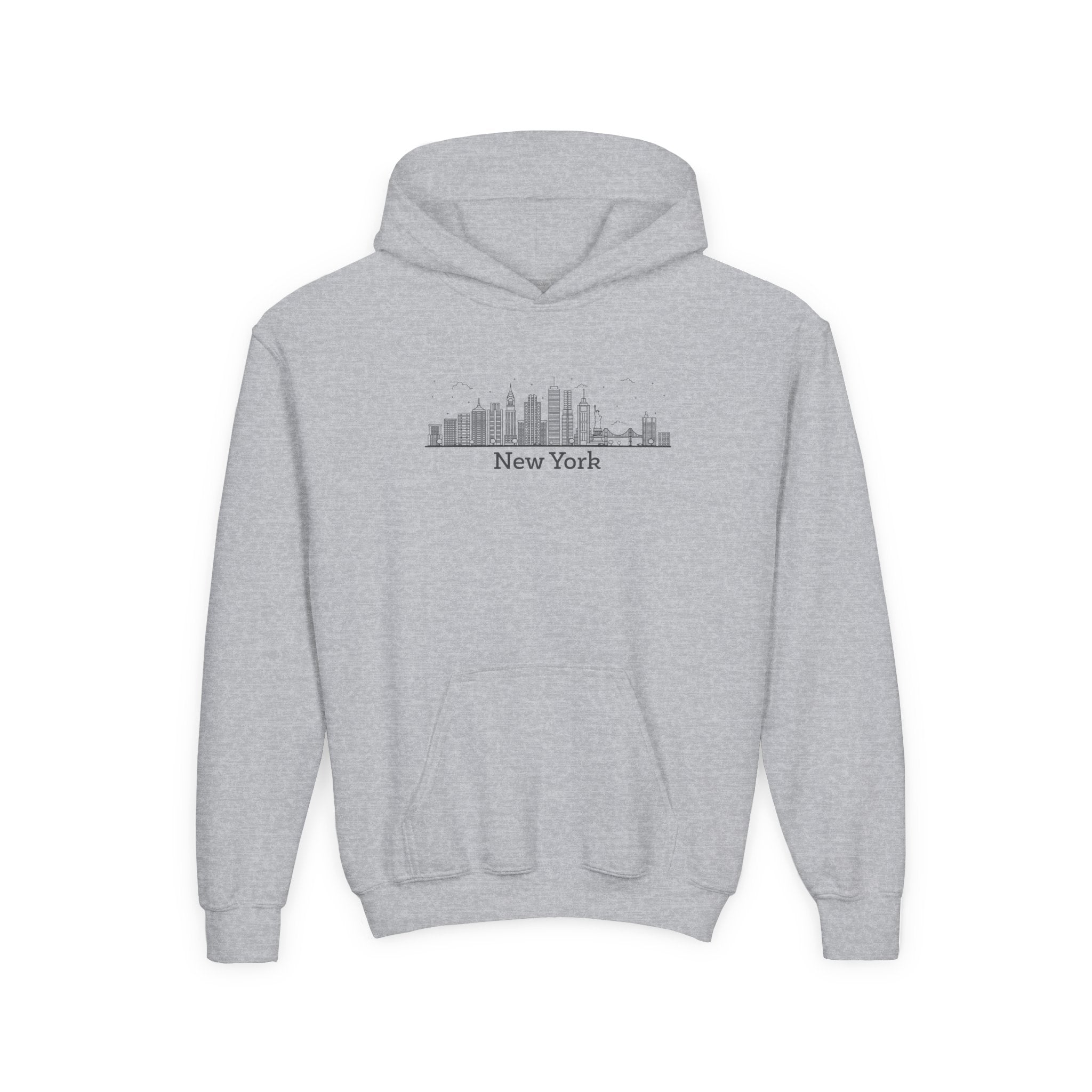 Youth Hoodie - New York Skyline Graphic