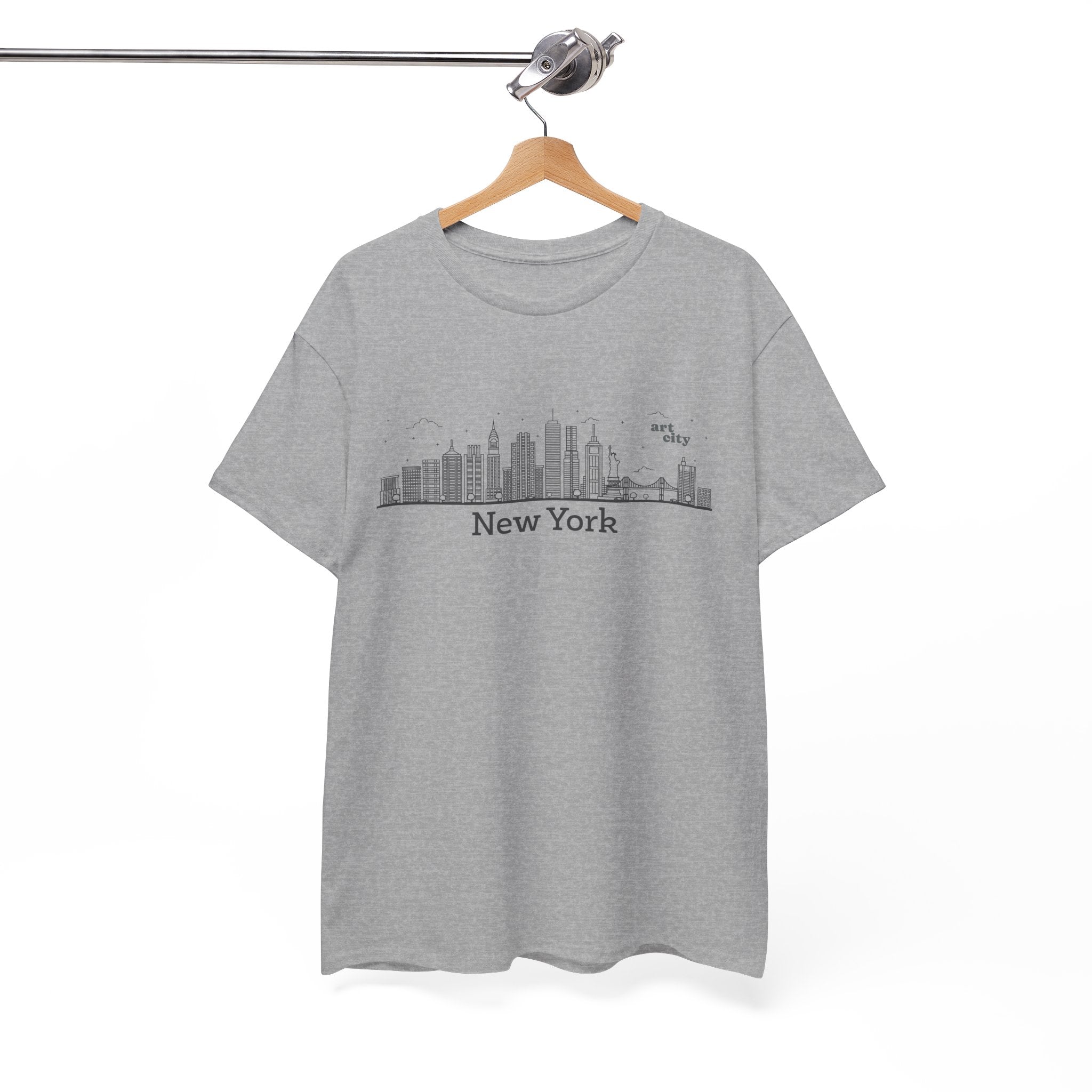 New York Skyline T-Shirt — Minimal Cityscape Tee 