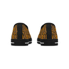 Snake Print Low Top Sneakers — Women's Trendy Casual Shoes