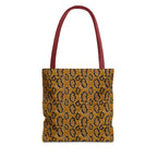 Snake Print Tote Bag — Brown Leopard/Serpent Pattern All-Over-Print Tote