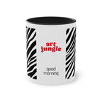 Zebra Stripe "Art Jungle" - Good Morning' Coffee Mug