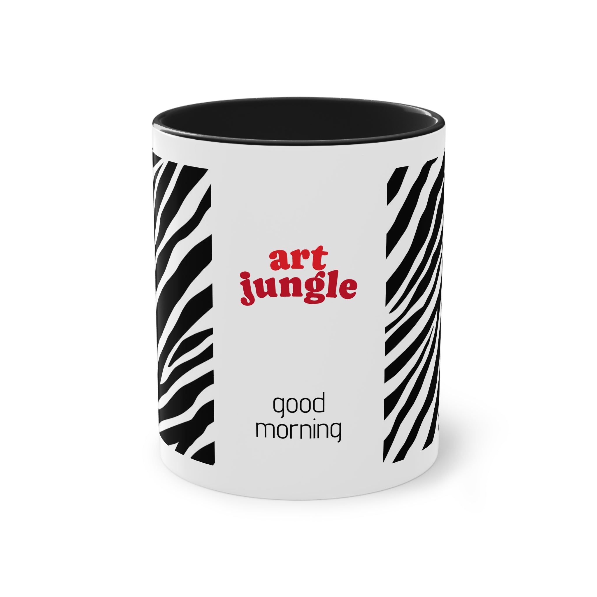 Zebra Stripe "Art Jungle" - Good Morning' Coffee Mug