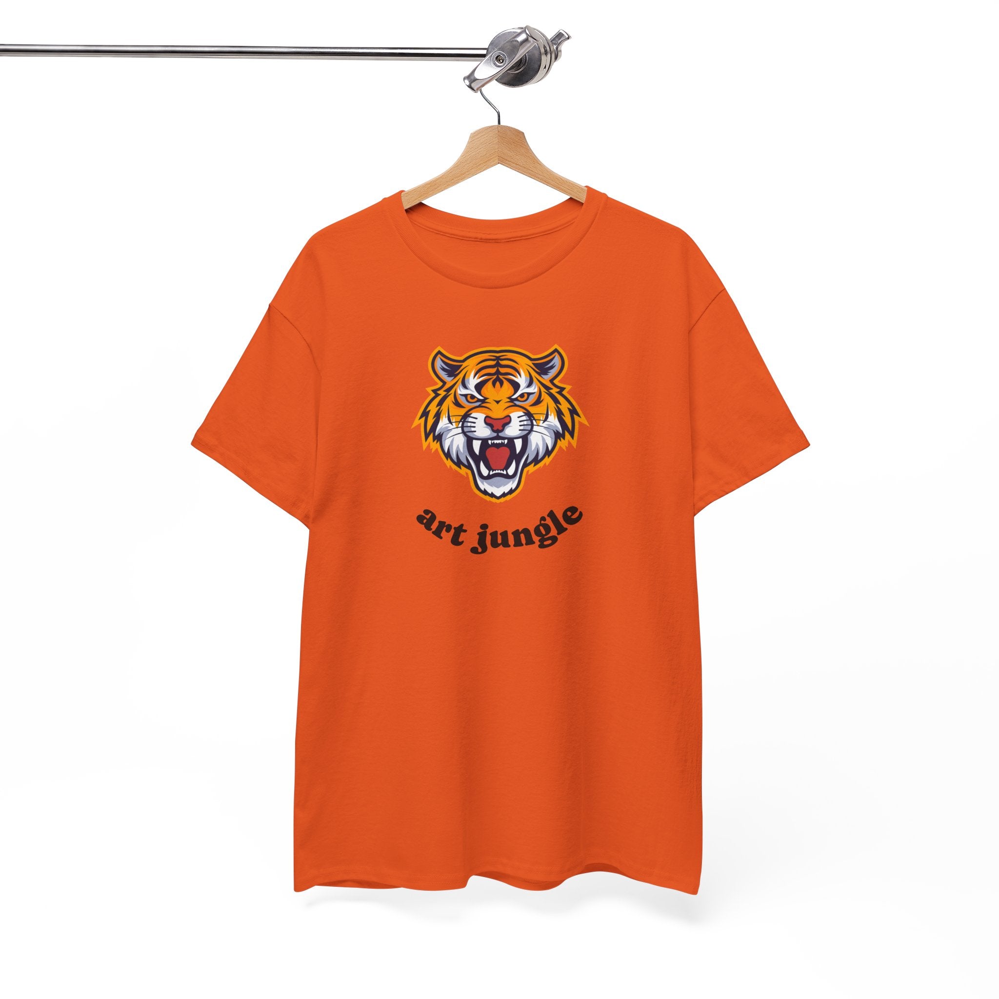 Tiger Head Tee Shirt - Unisex Heavy Cotton