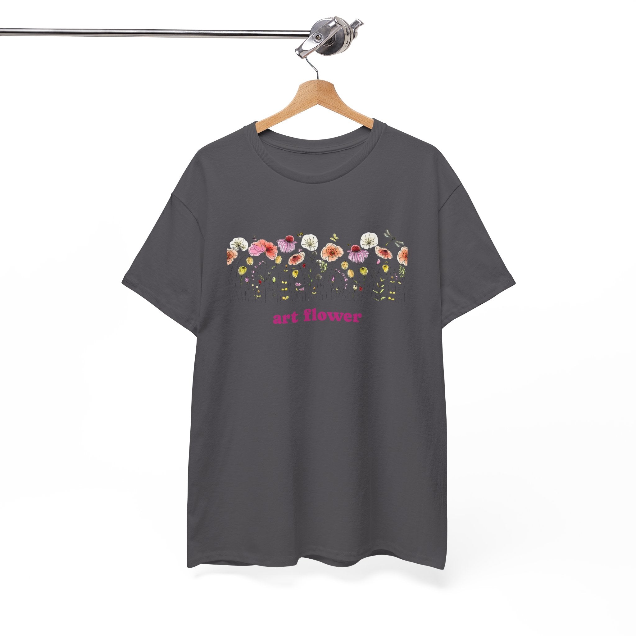 Floral T-Shirt for Women - Colorful Flower Design 