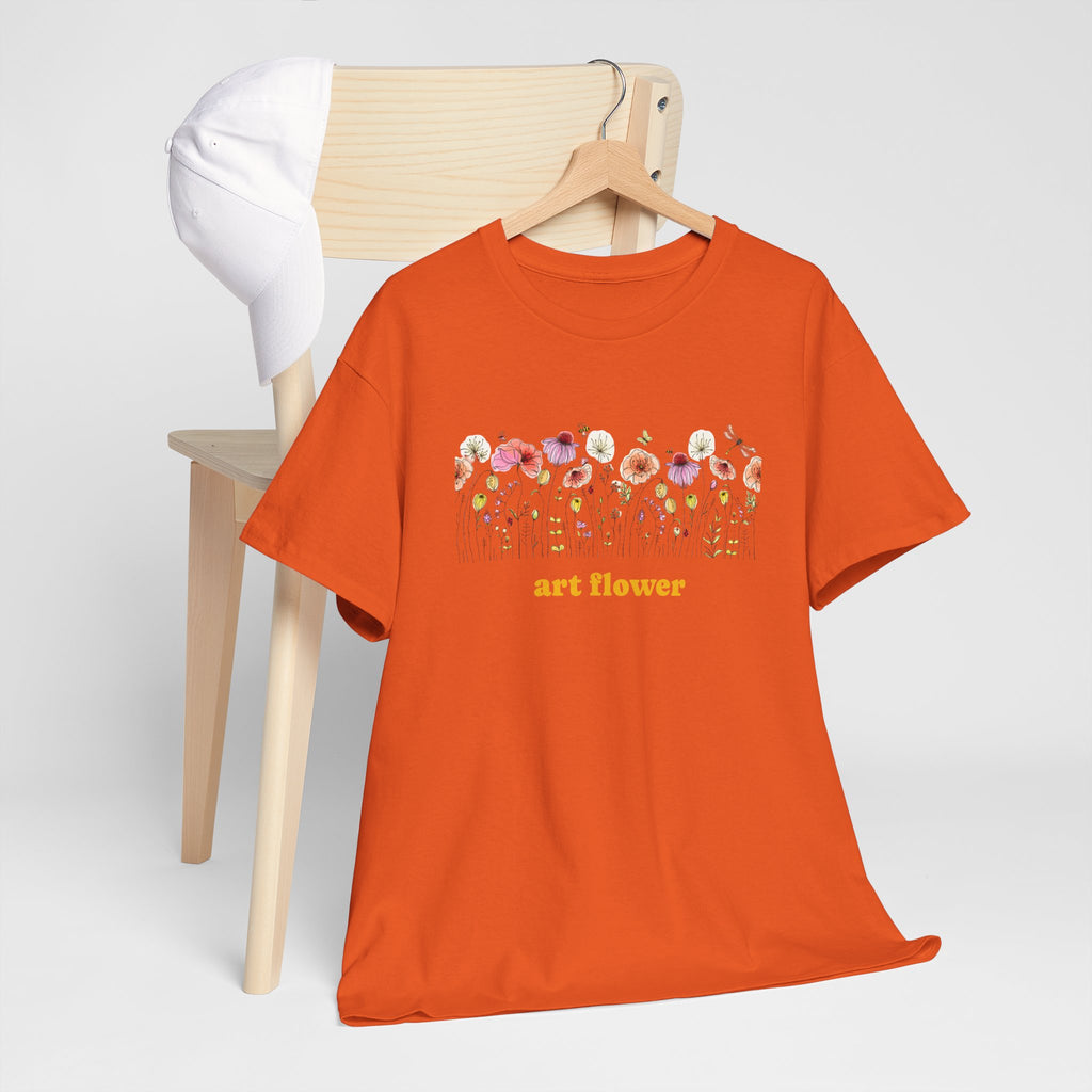 Floral T-Shirt for Women - Colorful Flower Design