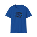Tiger Head Graphic T-Shirt — 'art jungle' Minimalist Wildlife Tee 