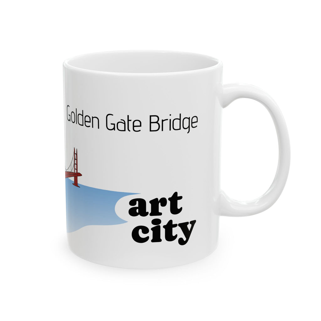 Golden Gate Bridge Ceramic Mug — San Francisco Travel Coffee Cup (11oz &amp; 15oz)