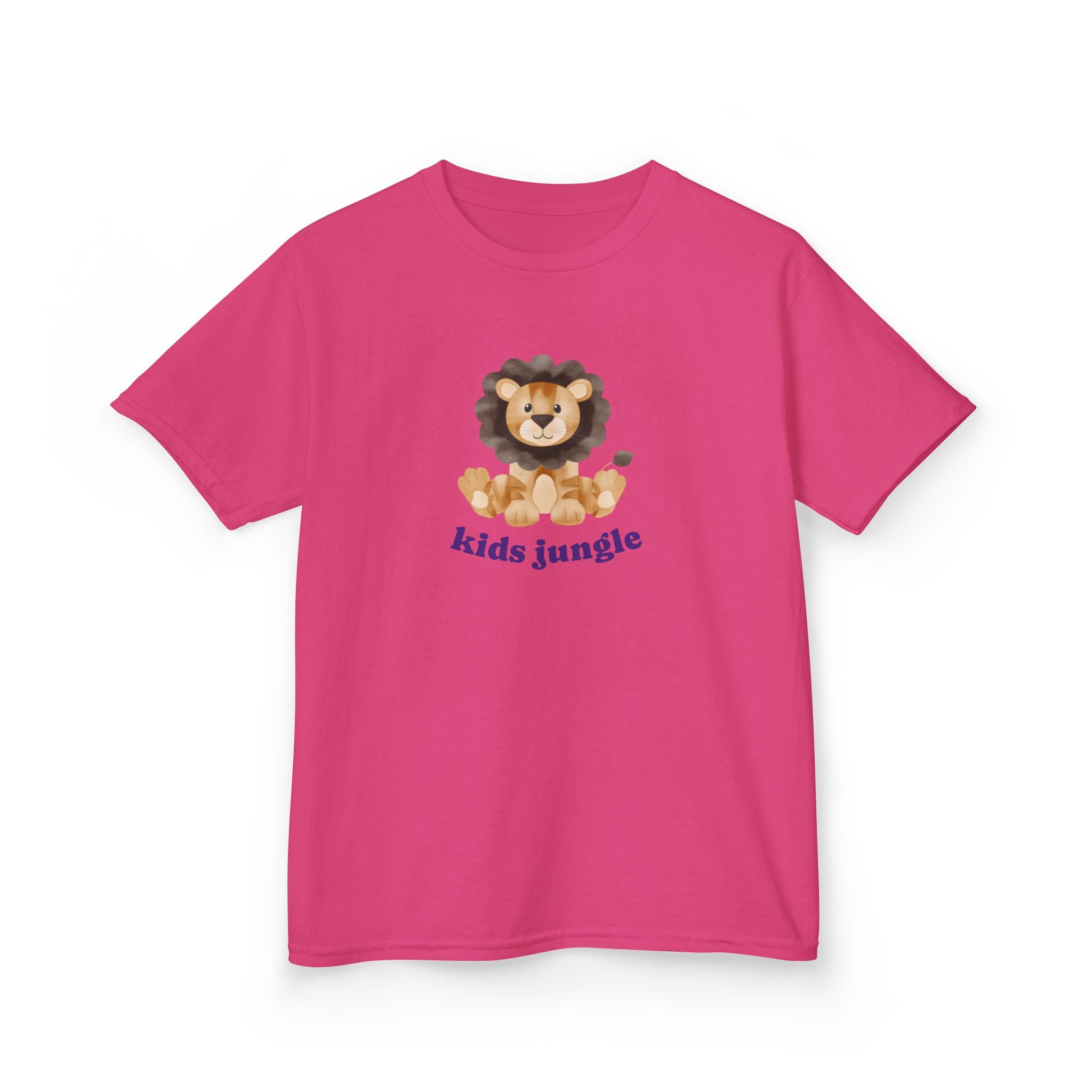 Kids T-Shirt Jungle Lion - Cute Animal Print Tee for Kids