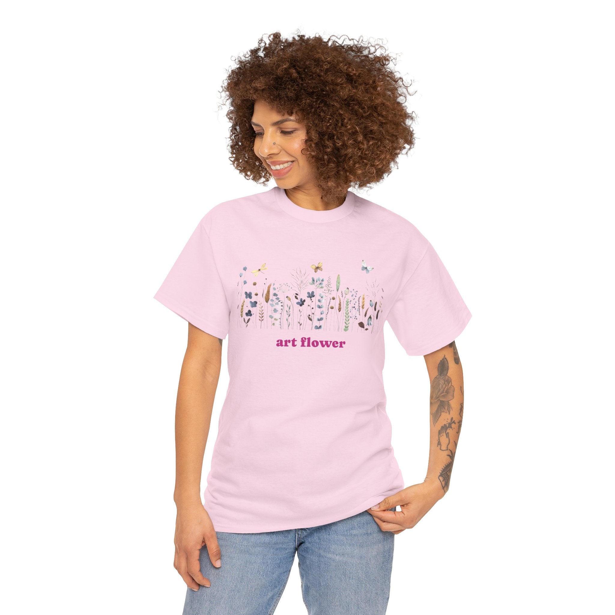 Floral and butterfly Graphic Tee