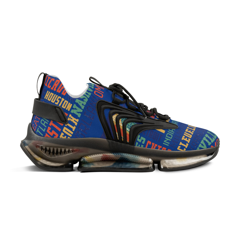 Vibrant Graphic Men's Mesh Sneakers for Casual Comfort