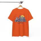 Seattle Skyline T-Shirt – Retro Cityscape Tee with 'Seattle' Text 