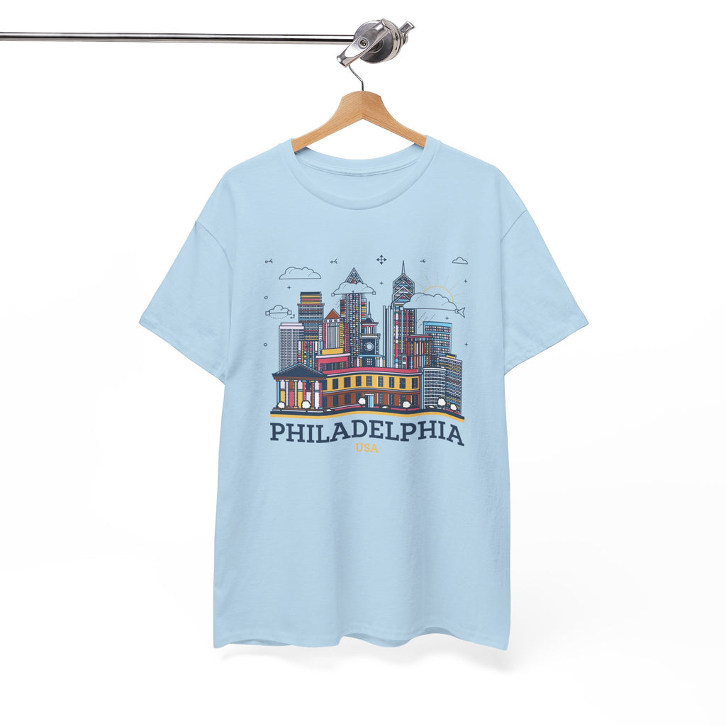 Philadelphia Skyline T-Shirt — Vintage Cityscape Tee