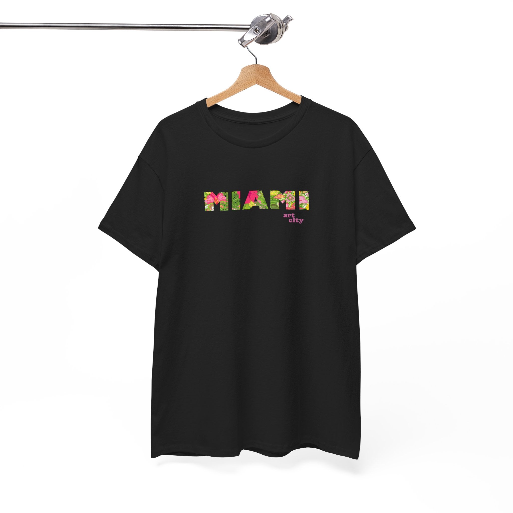 Miami Floral Tee — Vintage Tropical City Shirt 