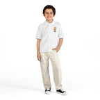 Kids Polo Shirt with Cute Tiger Patch