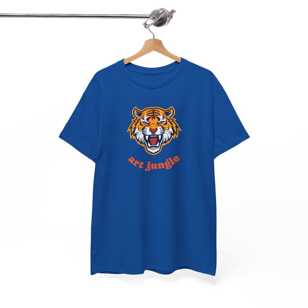Tiger Head Tee Shirt - Unisex Heavy Cotton