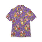 Purple Vintage Floral Hawaiian Shirt