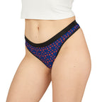 Women's Thongs with Hearts Pattern, Cute Underwear, Lingerie Gift, Everyday Comfort, Valentine's Day Special