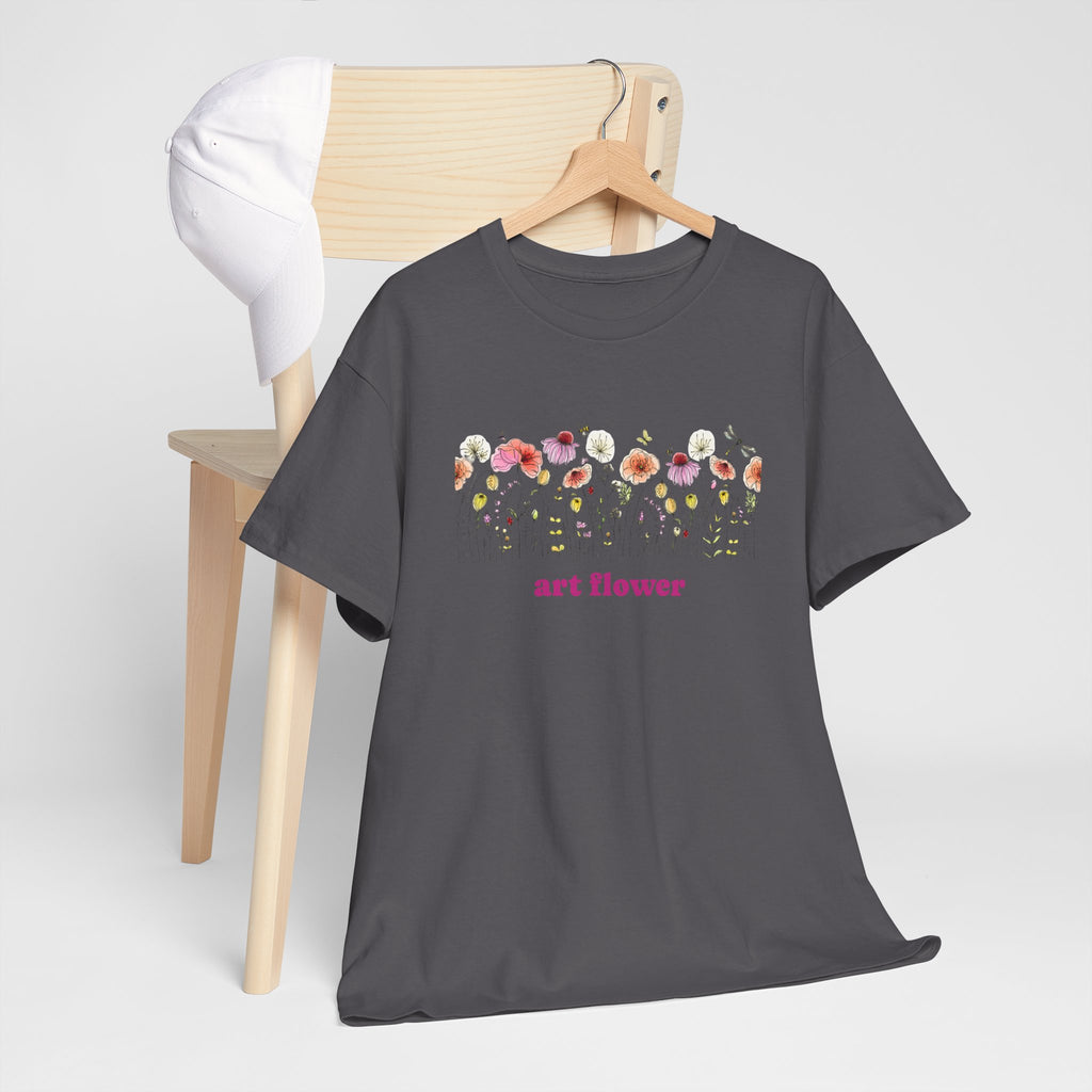 Floral T-Shirt for Women - Colorful Flower Design