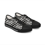 Zebra Print Low Top Sneakers — Women's ZEBRA Pattern Casual Shoes