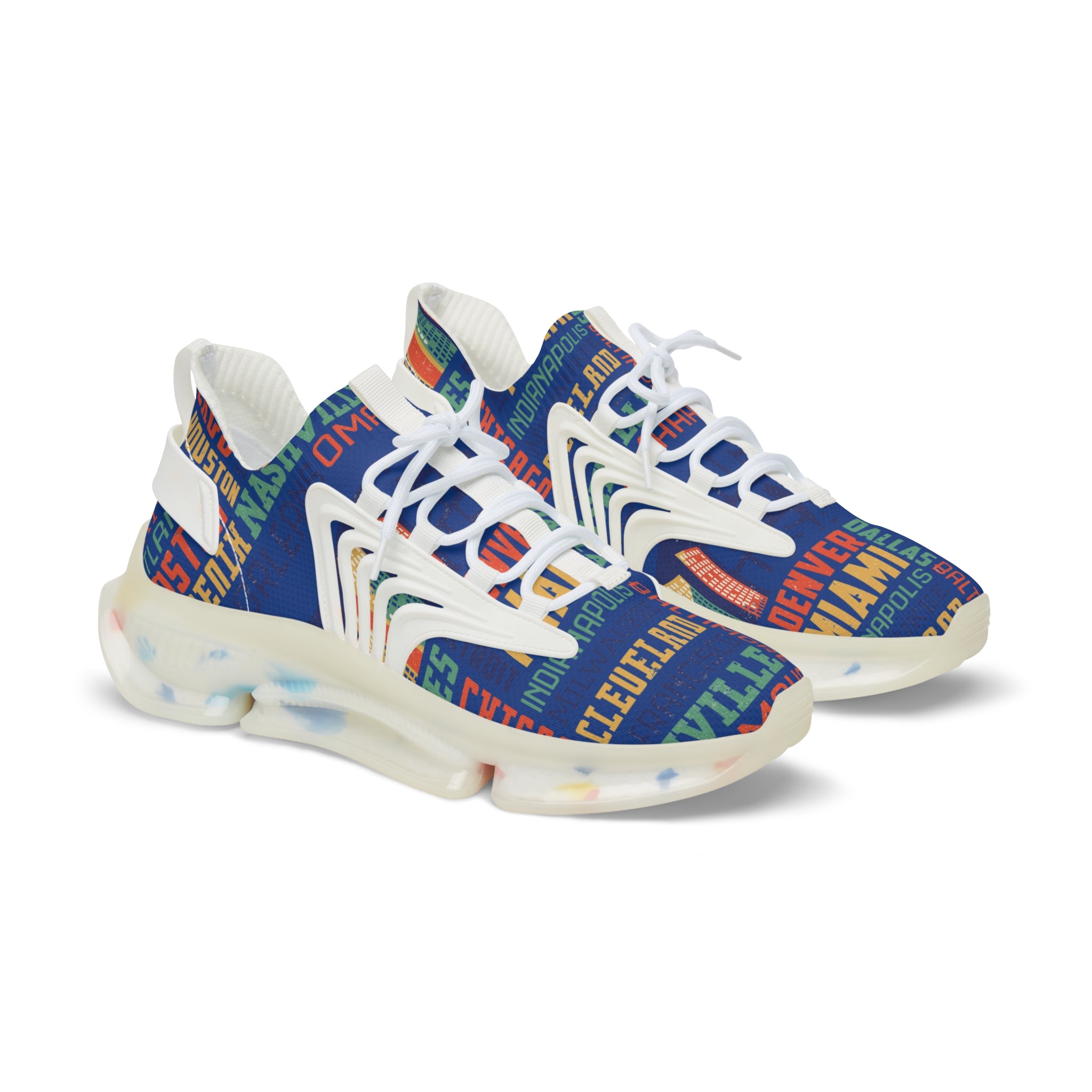 Vibrant Graphic Men's Mesh Sneakers for Casual Comfort
