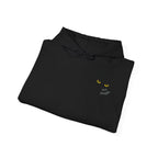 Panther Eyes Hoodie – “Stay Weird” Minimal Black 