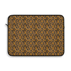 Snake Print Laptop Sleeve — Brown Animal Pattern Protective Case