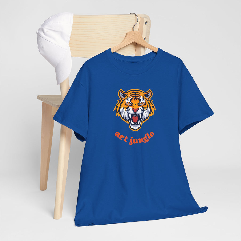 Tiger Head Tee Shirt - Unisex Heavy Cotton