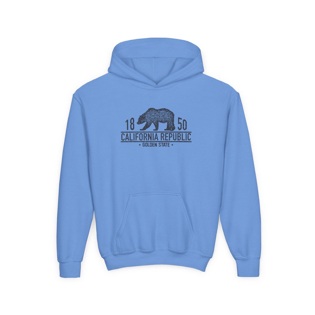 California Republic Youth Hoodie – Vintage Bear 1850 Graphic