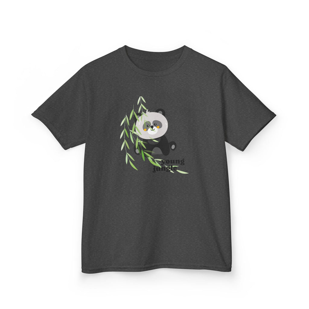 Kids Tee — Cute Panda "Young Jungle" Graphic Shirt