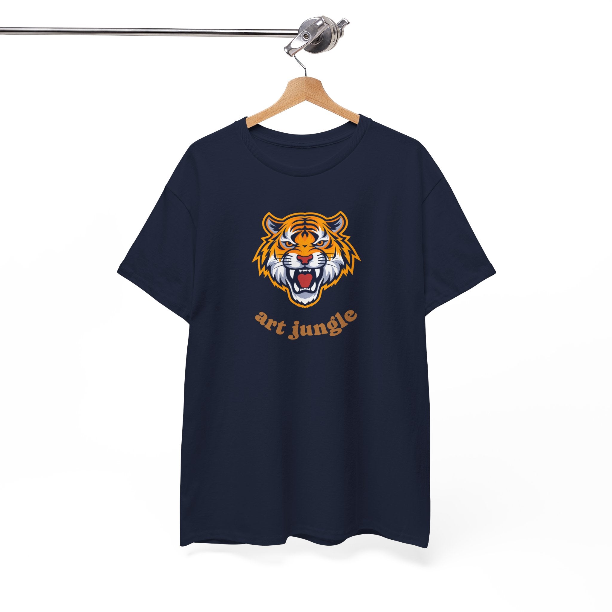 Tiger Head Tee Shirt - Unisex Heavy Cotton