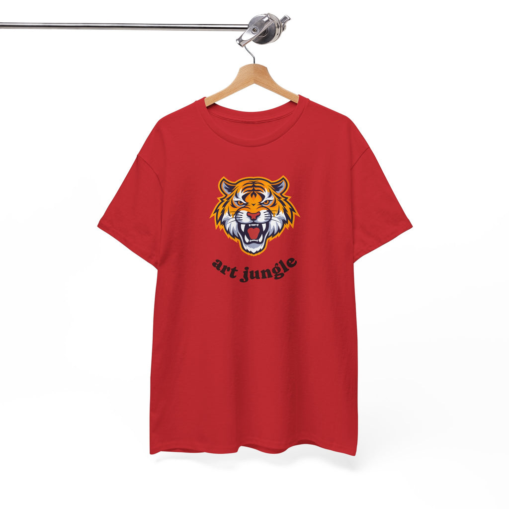 Tiger Head Tee Shirt - Unisex Heavy Cotton