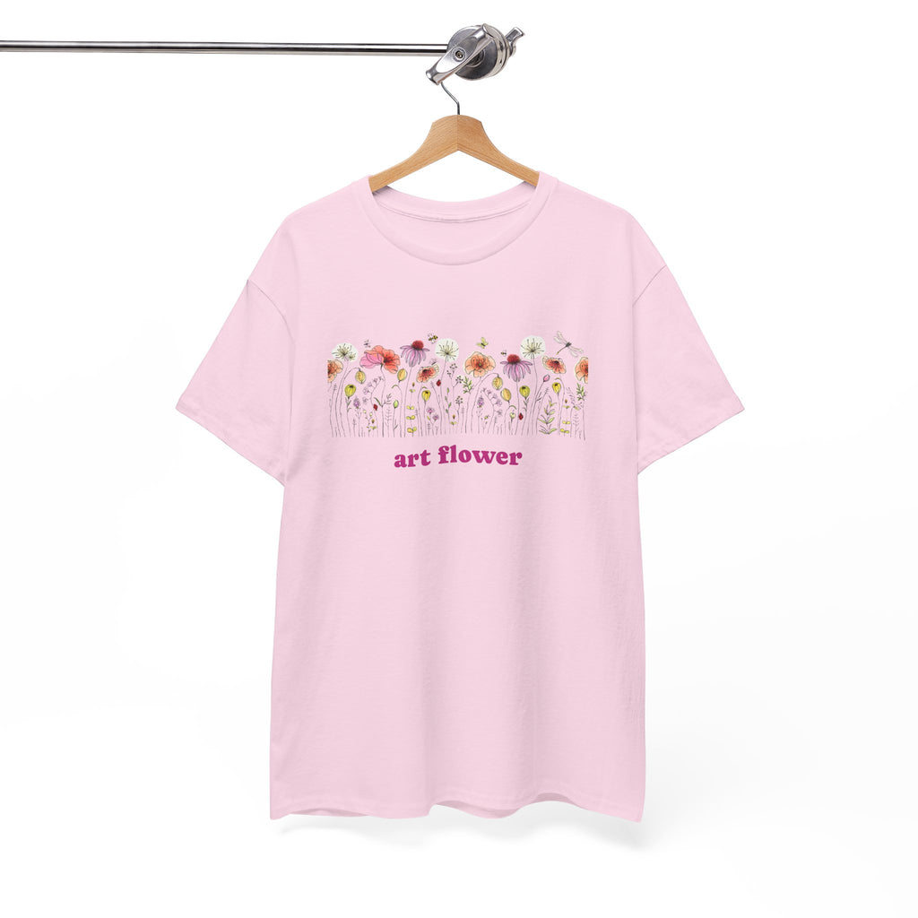 Floral T-Shirt for Women - Colorful Flower Design