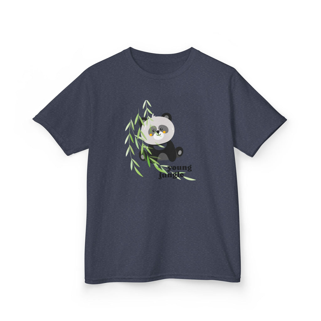 Kids Tee — Cute Panda "Young Jungle" Graphic Shirt