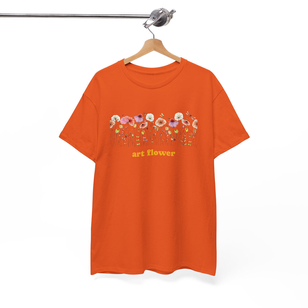 Floral T-Shirt for Women - Colorful Flower Design