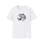 Tiger Head Graphic T-Shirt — 'art jungle' Minimalist Wildlife Tee 