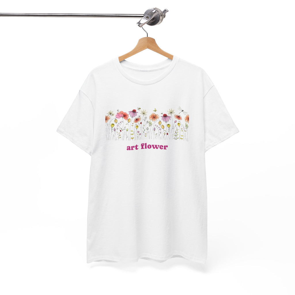 Floral T-Shirt for Women - Colorful Flower Design