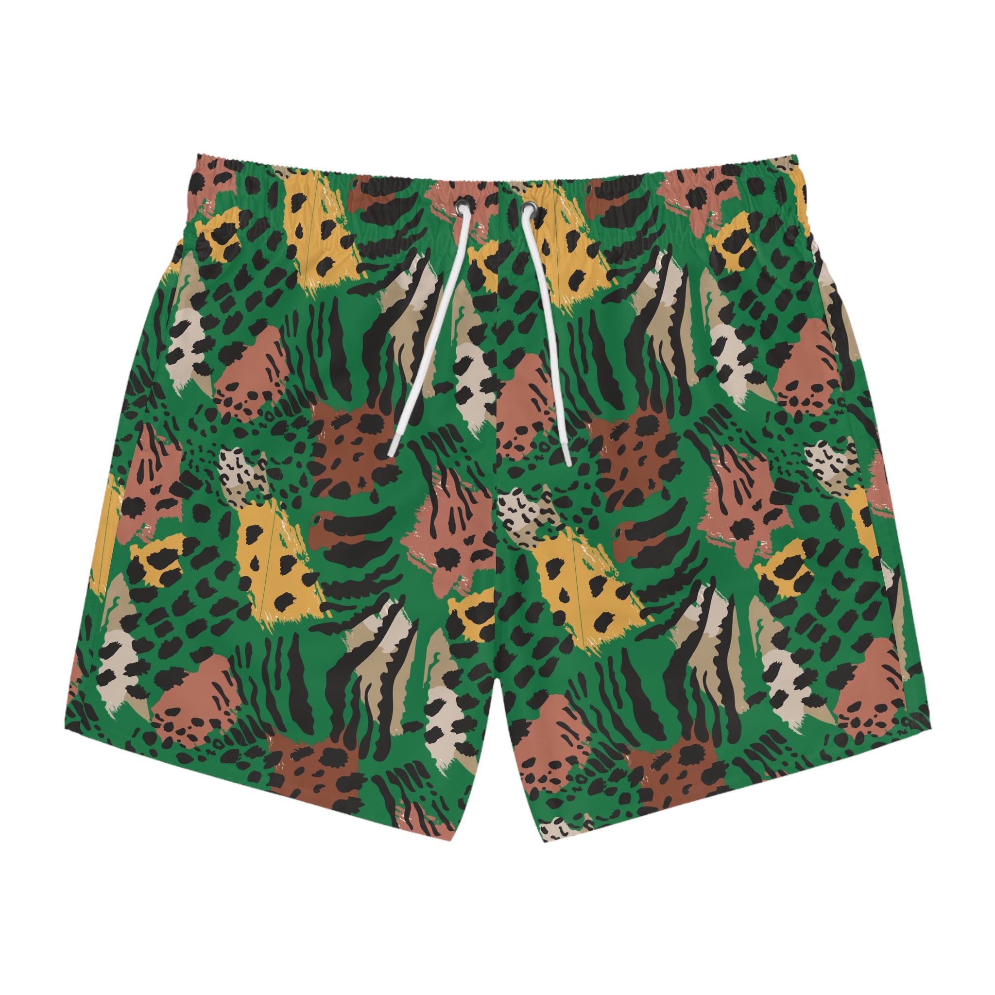 Jungle Print Swim Trunks