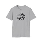 Tiger Head Graphic T-Shirt — 'art jungle' Minimalist Wildlife Tee 