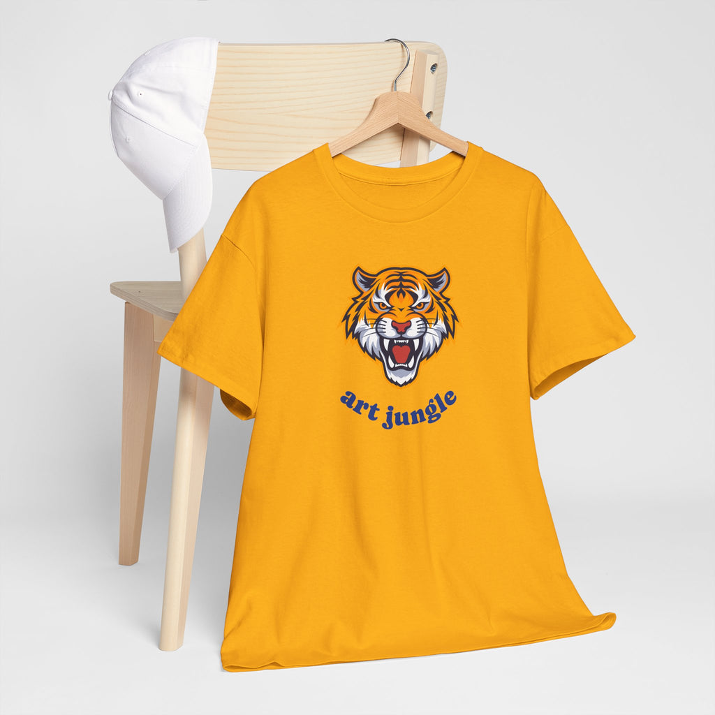 Tiger Head Tee Shirt - Unisex Heavy Cotton