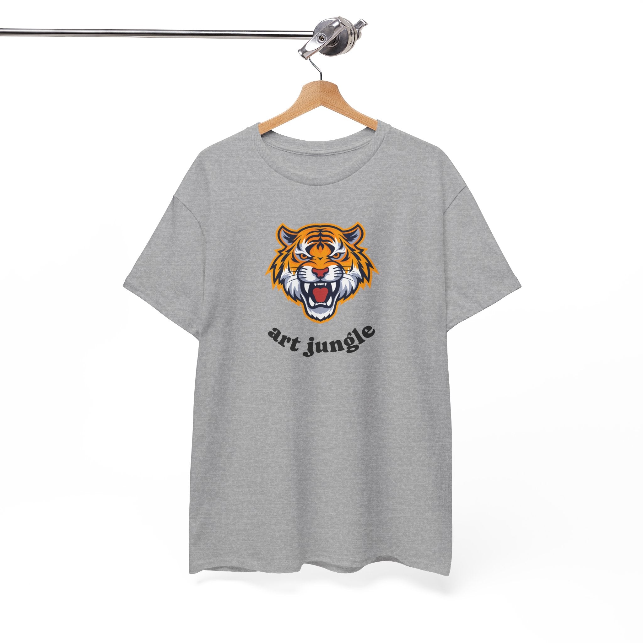 Tiger Head Tee Shirt - Unisex Heavy Cotton