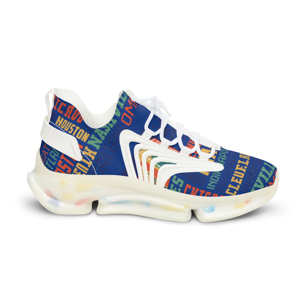 Vibrant Graphic Men's Mesh Sneakers for Casual Comfort