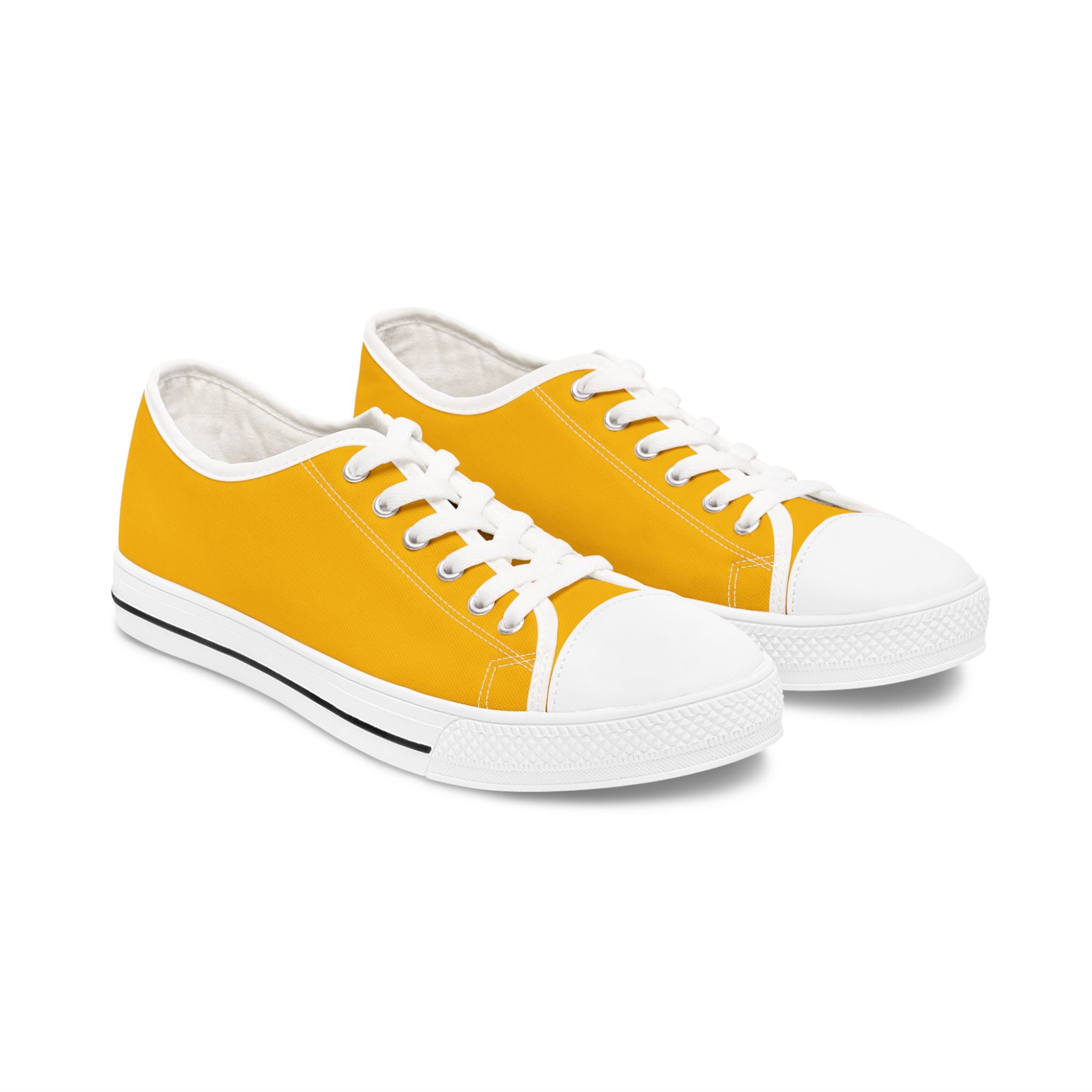 Yellow Low Top Sneakers | Trendy Street Style Shoes
