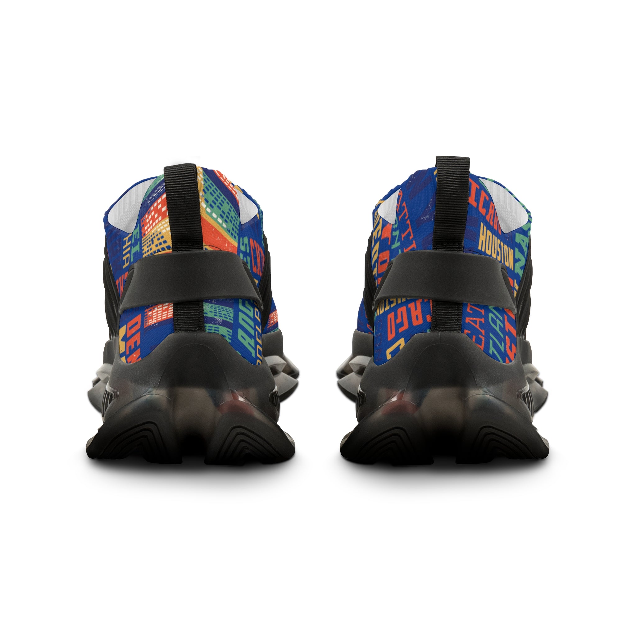 Vibrant Graphic Men's Mesh Sneakers for Casual Comfort