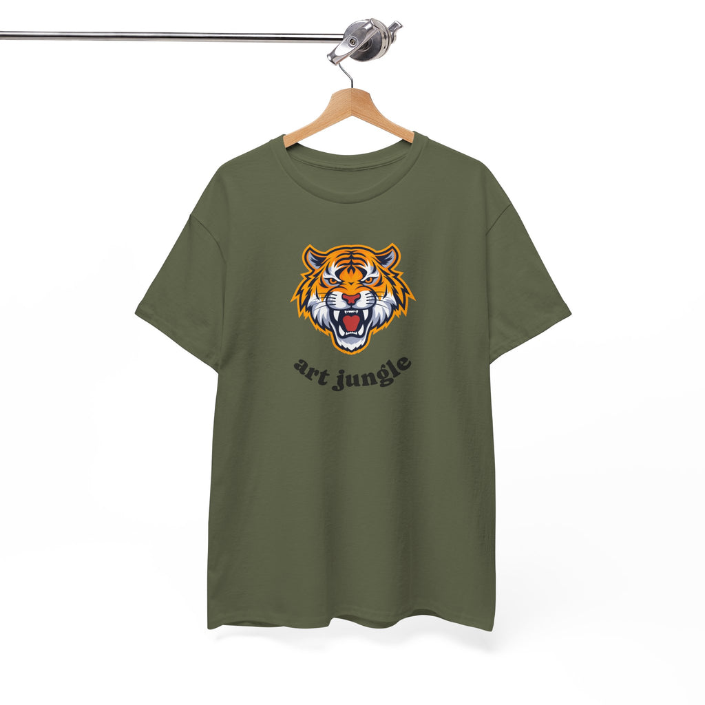 Tiger Head Tee Shirt - Unisex Heavy Cotton