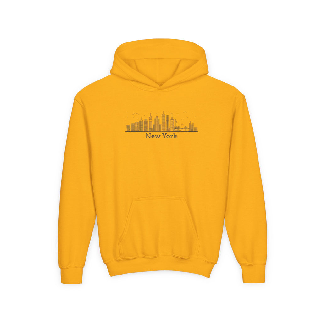 Youth Hoodie - New York Skyline Graphic
