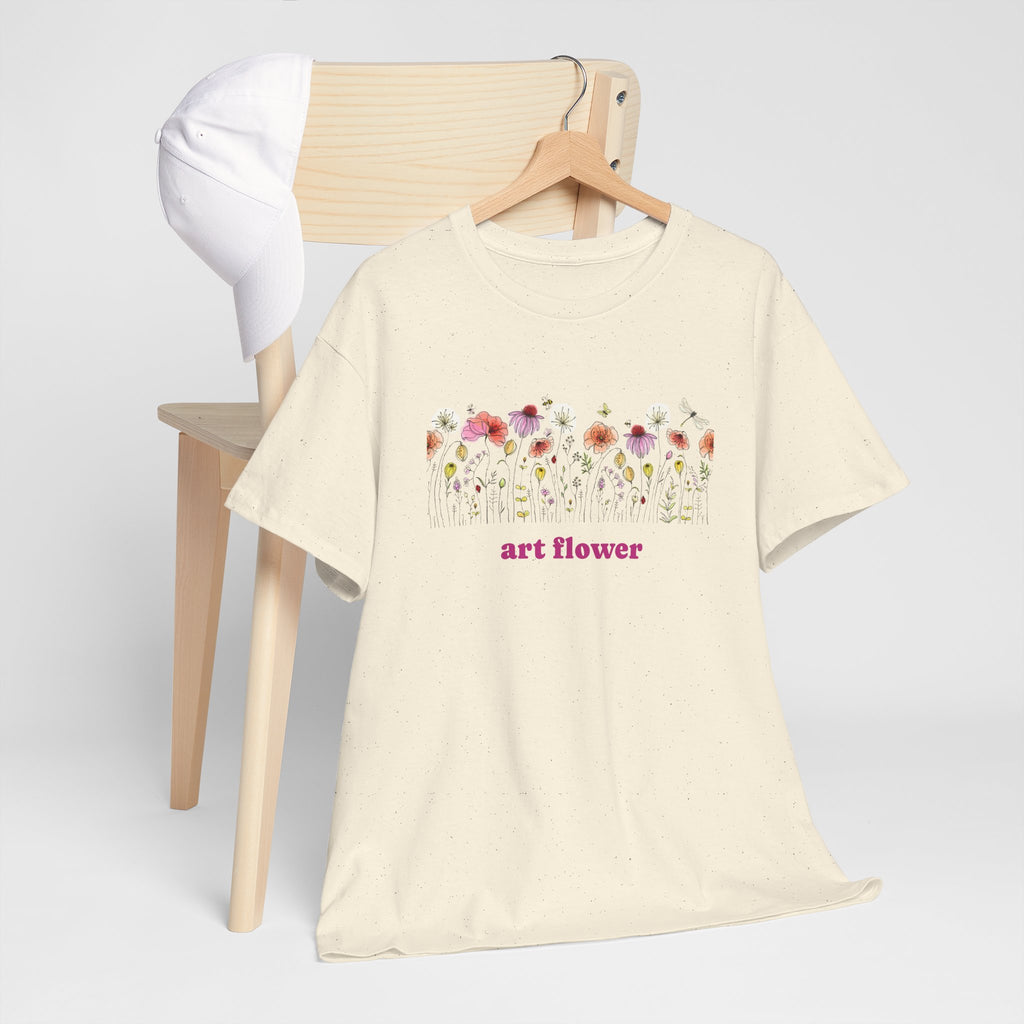 Floral T-Shirt for Women - Colorful Flower Design