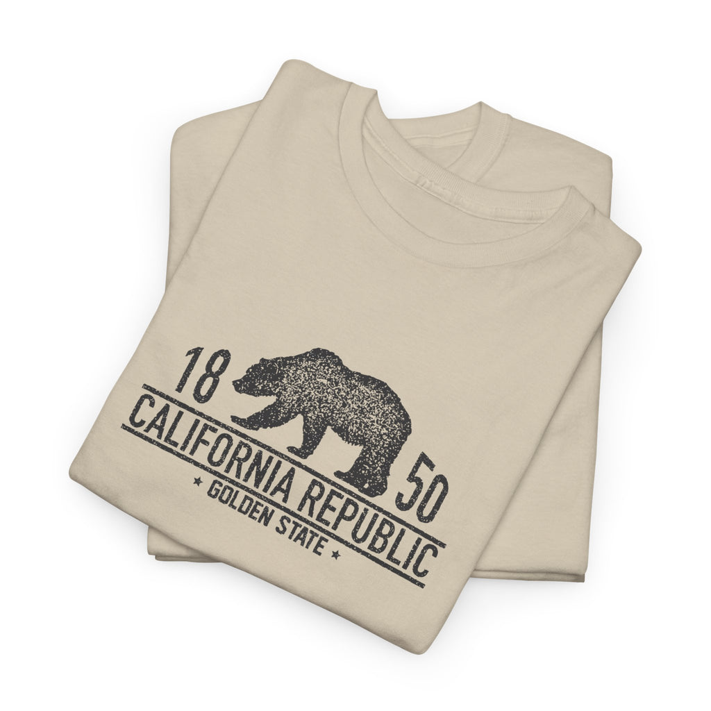 California Republic Bear T-Shirt — 1850 Golden State Tee 