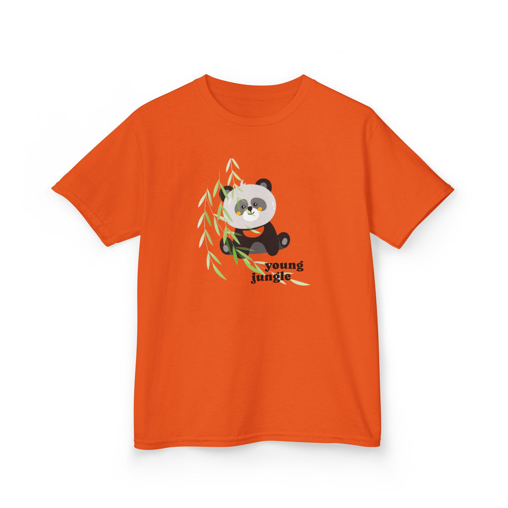 Kids Tee — Cute Panda "Young Jungle" Graphic Shirt